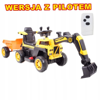 TRAKTOR, BATÉRIOVÉ RÝPADLO + PRÍVES + DIAĽKOVÉ OVLÁDANIE / HRB106